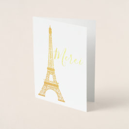 Eiffel Torn Foil Tackkort Folierat Kort