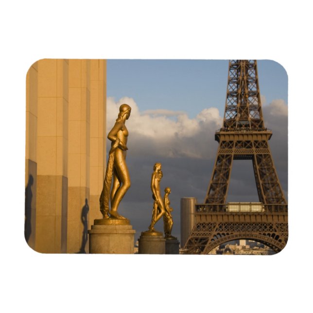 Eiffel Torn från Palais de Chaillot, Paris Magnet (Horisontell)