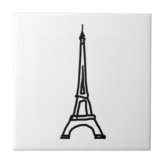 Eiffel Torn / Frankrike Kakelplatta (Framsidan)