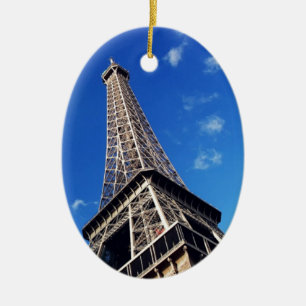 Eiffel Torn Frankrike Travel Photography Julgransprydnad Keramik