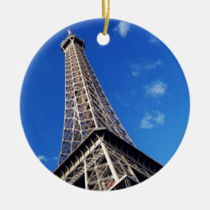 Eiffel Torn Frankrike Travel Photography Julgransprydnad Keramik