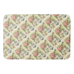 Eiffel Torn Fransk Theme Vintage Paris Bath Mat Badrumsmatta