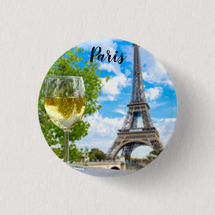 Eiffel torn-glas knapp