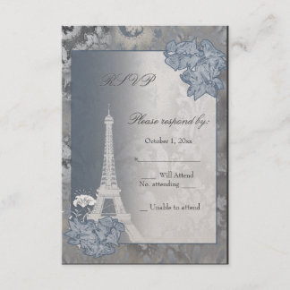 Eiffel Torn golden metallic OSA kort