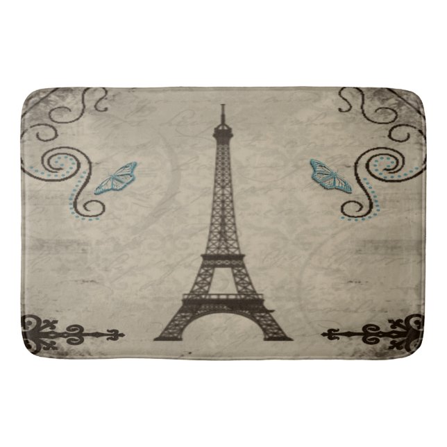 Eiffel Torn Grunge Bath Mat Badrumsmatta (Framsidan)