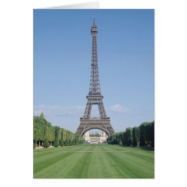 Eiffel Torn Hälsningskort (Framsidan)