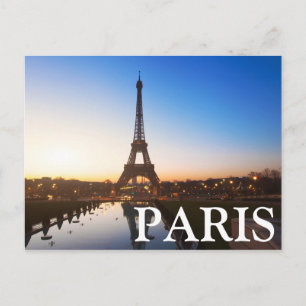 Eiffel Torn i Fall   Paris, Frankrike Vykort