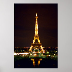 Eiffel torn i färg poster