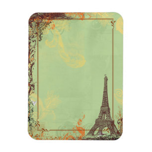 Eiffel Torn i Grönt Magnet