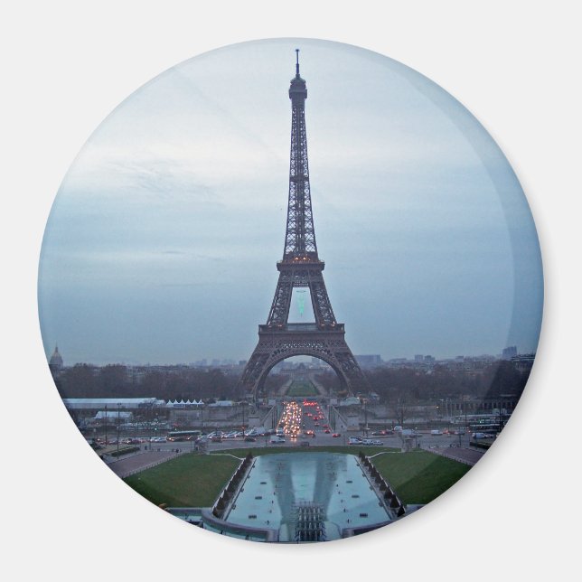 Eiffel Torn i gryningen Magnet (Framsidan)