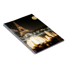 Eiffel Torn i natt Anteckningsbok