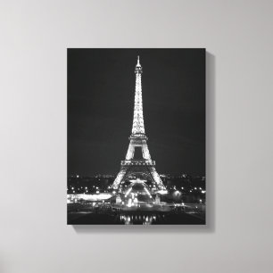 Eiffel Torn i natt Canvastryck