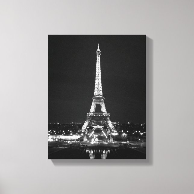 Eiffel Torn i natt Canvastryck (Framsida)