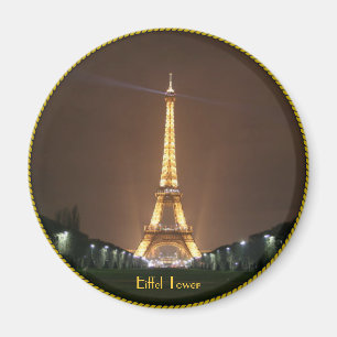 Eiffel Torn i natt Magnet