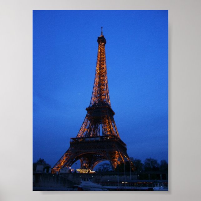 Eiffel Torn i natt Poster (Framsidan)