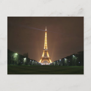 Eiffel Torn i natt Vykort