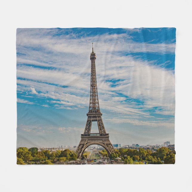 Eiffel torn i Paris Fleecefilt (Framsidan (Horisontell))