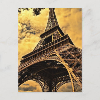 Eiffel torn i Paris Frankrike Vykort
