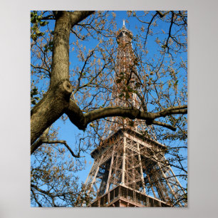 Eiffel torn i Paris i Frankrike Postcard Poster