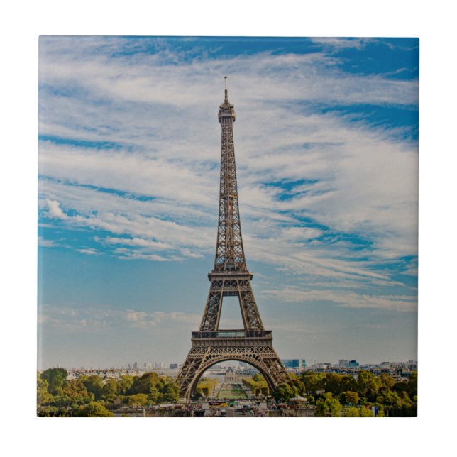 Eiffel torn i Paris Kakelplatta (Framsidan)