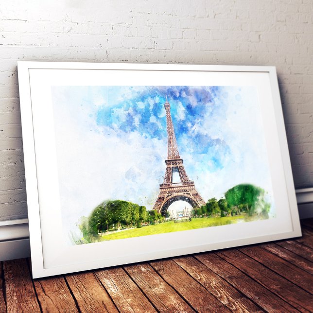 Eiffel Torn i Paris nr 1 Fototryck (Skapare uppladdad)