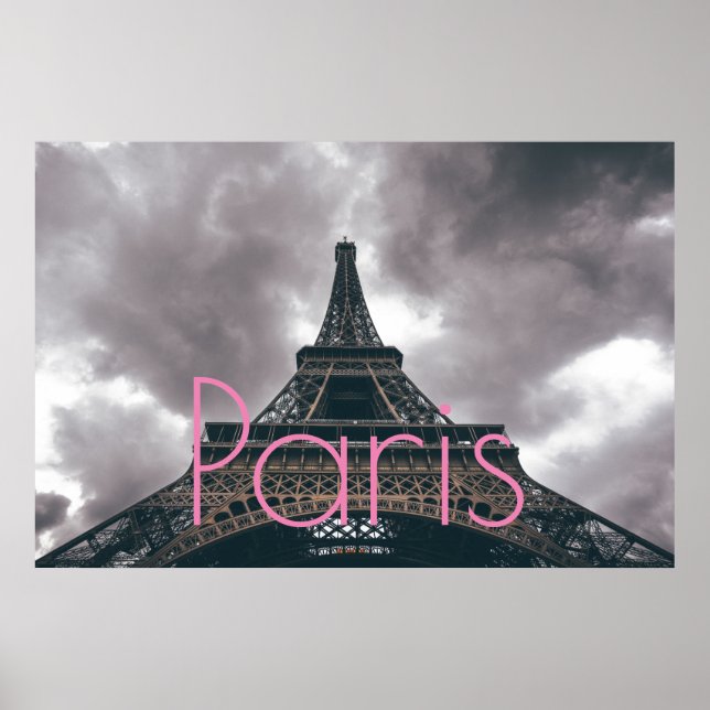 Eiffel Torn i Paris Romantic Kärlek City Poster (Framsidan)