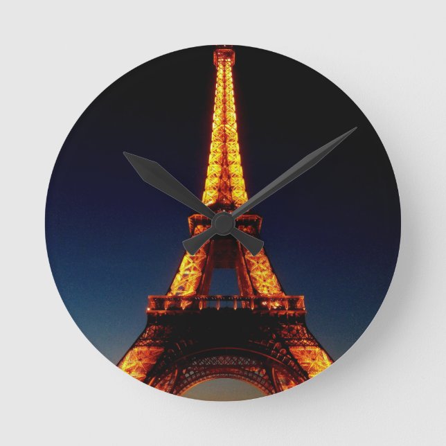 Eiffel torn i Paris Rund Klocka (Framsida)