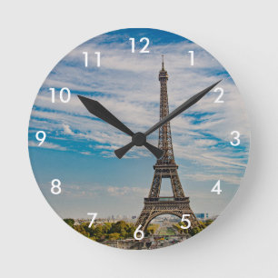 Eiffel Torn i Paris Rund Klocka
