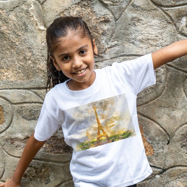 Eiffel Torn i Paris under sunset nr1 T Shirt (Skapare uppladdad)