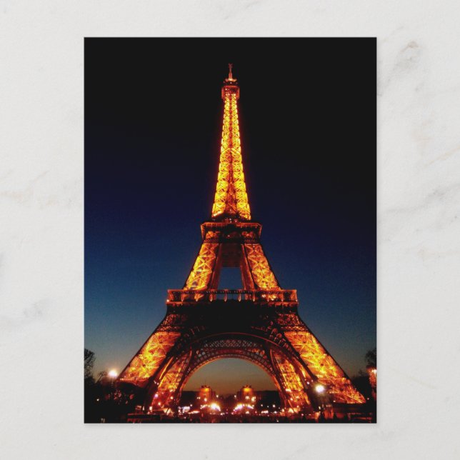 Eiffel torn i Paris Vykort (Framsida)