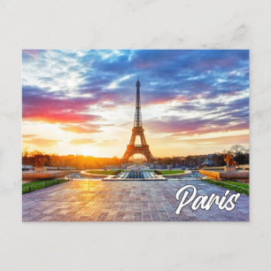 Eiffel Torn i vackra Paris, Frankrike Vykort