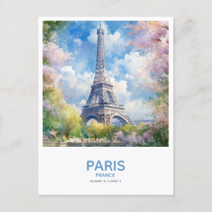 Eiffel Torn i Vår - Paris, Frankrike Vykort