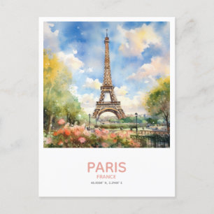 Eiffel Torn i Vår - Paris, Frankrike Vykort