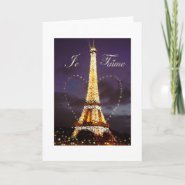 Eiffel torn illustrerad Paris jul Helgkort