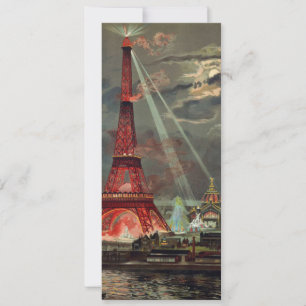 Eiffel Torn in Red Investigation Inbjudningar
