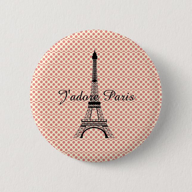 Eiffel torn J'adore Paris Knapp (Framsida)