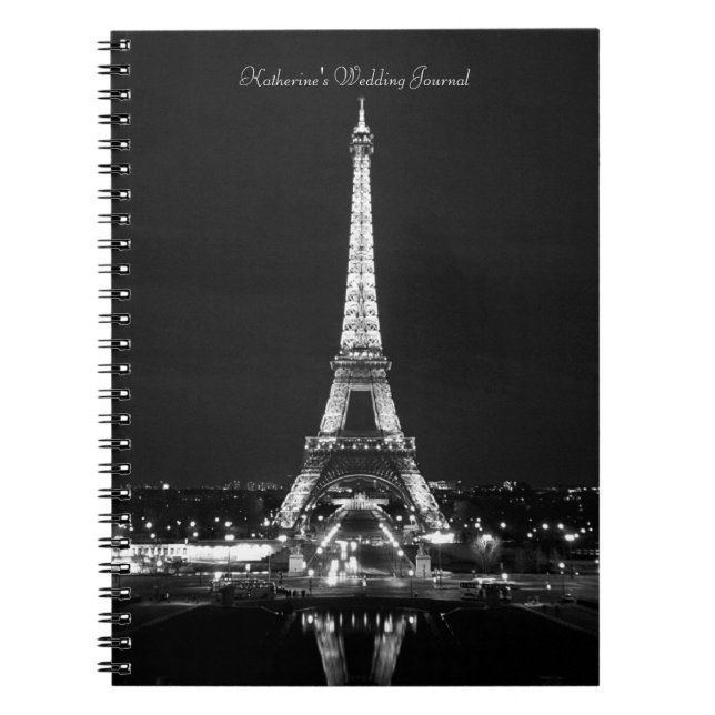 Eiffel Torn Journal Anteckningsbok (Framsidan)