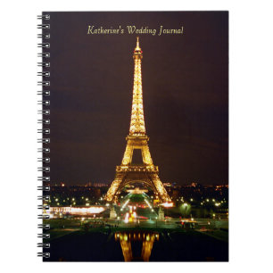 Eiffel Torn Journal Anteckningsbok