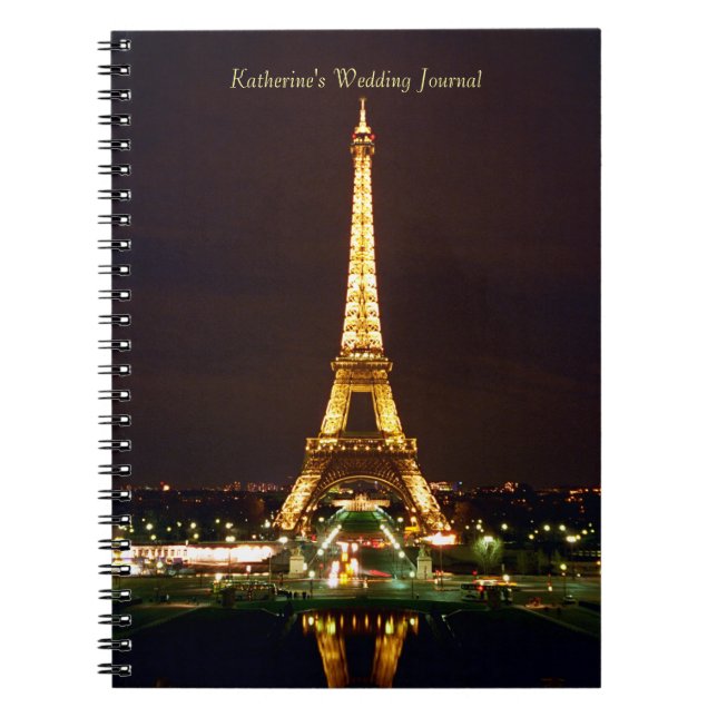 Eiffel Torn Journal Anteckningsbok (Framsidan)
