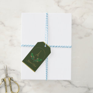 Eiffel Torn Joyeux Noel Presentetikett