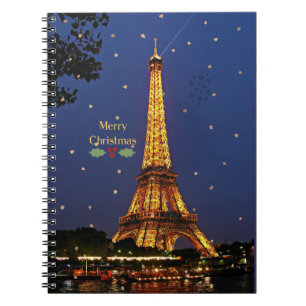 Eiffel Torn jul Anteckningsbok