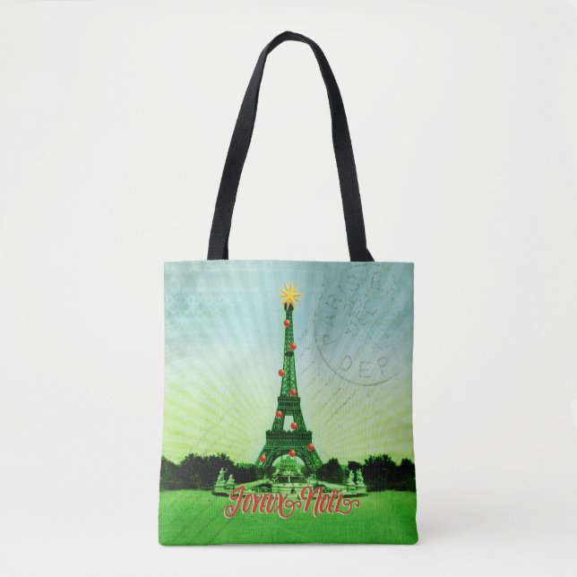 Eiffel Torn jul - jul Tygkasse (Framsida)
