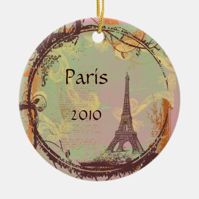 Eiffel Torn Julgran ornament (Framsidan)