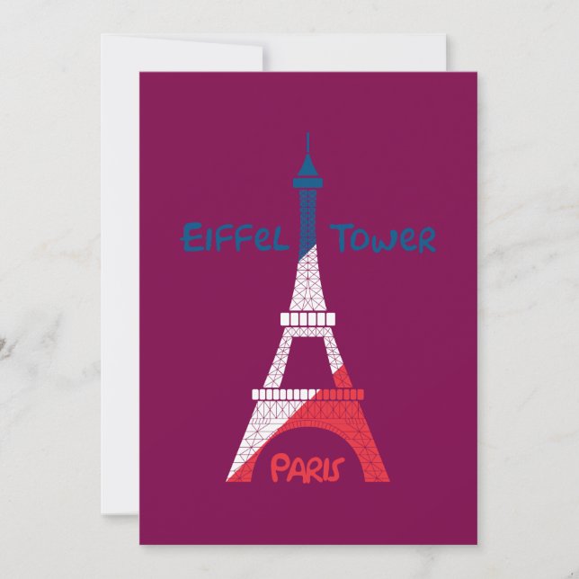 Eiffel Torn Julkort (Framsida)