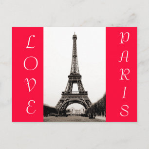 Eiffel Torn - Kärlek Paris vykort
