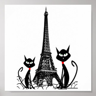 eiffel torn-katter poster