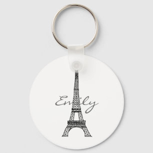 Eiffel Torn Keychain Nyckelring