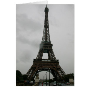 Eiffel Torn-kort Hälsningskort