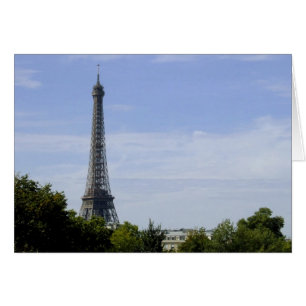 Eiffel Torn-kort Hälsningskort