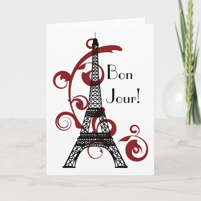 Eiffel Torn-kort Kort (Framsida)